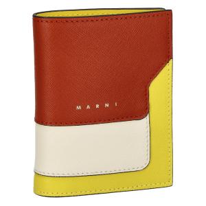 訳あり 背面に黄色い変色あり MARNI マルニ 財布 二つ折り財布 