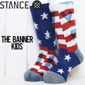 [クリックポスト対応] STANCE BOYS スタンス THE BANNER KIDS SOCKS キッズソックス ボーイズソックス 子供用靴下 K556A21BAN