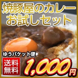 焼豚屋のカレー（甘口）200ｇ+ お米300ｇ セット(オコメール1パック+カレー1パック）【ゆうパケット便】カレー レトルト レトルトカレー 