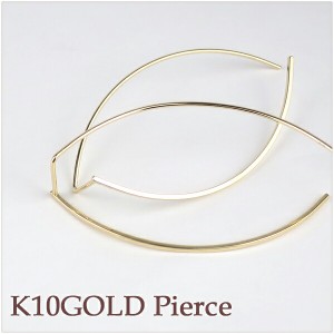 K10 ゴールド シンプル ピアス (2P両耳)送料無料/10金/ゴールド/レディース/ピアス/両耳