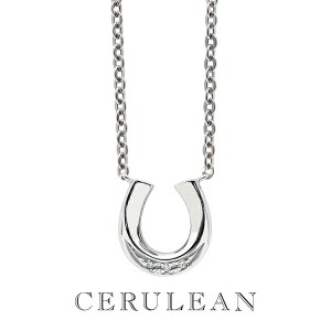 CERULEAN ダイヤモンド ホースシュー ステンレス ネックレス レディースネックレス 金属アレルギーフリー ペンダント アクセサリー 馬蹄 