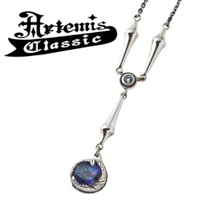 アルテミスクラシック オーバルミスティックフェザーペンダント ネックレス Artemis Classic チェーン付き シルバー925 オーバル メンズ 