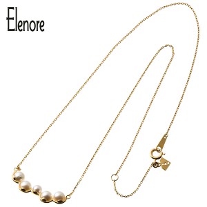 Elenore Jewelry ランダムパールバーネックレス エレノアジュエリー ネックレス チェーン付き シルバー925 金色 真珠 あこや真珠 アコヤ