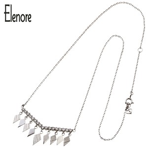 Elenore Jewelry ロンビックブイバーネックレス エレノアジュエリー ネックレス チェーン付き シルバー925 バー V字 揺れる ひし形