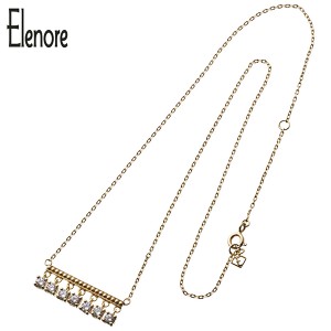 Elenore Jewelry ドロップストーンバーネックレス エレノアジュエリー ネックレス チェーン付き シルバー925 金色 バー スティック