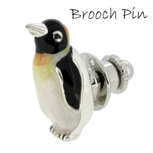 ペンギン シルバー ピンブローチ SILVER 925 シルバーアクセサリー 留め具 銀装飾 ブローチ 動物 シルバーピンブローチ プレゼント 人気