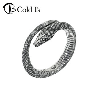 Cold I's アルバーティスパイソン 巻きつき リング 10〜25号 シルバー925 指輪 シルバーアクセサリー ニシキヘビ ヘビ 蛇 スネーク パイ