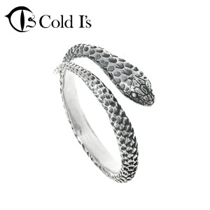 Cold I's コーンスネーク 巻きつき リング 1〜20号 シルバー925 指輪 ピンキーリング シルバーアクセサリー アカダイショウ ヘビ 蛇 スネ