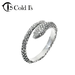 Cold I's コーンスネーク 巻きつき リング S 1〜20号 シルバー925 指輪 ピンキーリング シルバーアクセサリー アカダイショウ ヘビ 蛇 ス