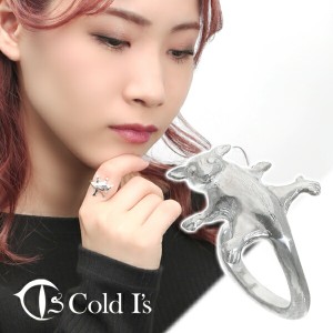 Cold I's フクロモモンガ 巻きつき リング 1〜13号 シルバー925 指輪 シルバーアクセサリー ピンキーリング ミディリング ファランジリン