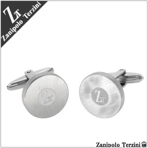 【Zanipolo Terzini/ザニポロタルツィーニ】丸型 サージカルステンレス カフスボタン