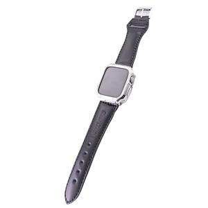 DEAL DESIGN ディールデザイン Apple Watch バンド Type-B コードバン アップルウォッチ ベルト 取替 カスタム シルバー 925 革 レザー