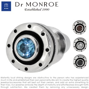 ドクターモンロー Dr MONROE ストーンホイールピアス 1P 片耳用 シルバー925 メンズ 男性用 ピアス 片耳 ブランド