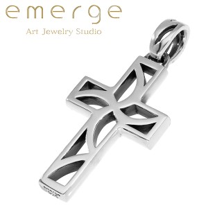 emerge エマージュ スケルトン クロス ペンダントトップ チェーンなし ネックレストップ ペンダント トップ ヘッド シルバー 十字架