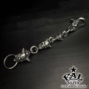 F.A.L トリプルス ウィルキー チェーン メンズ キーリング 鍵 収納 キーホルダー チェーン 鎖 シルバー 925 アクセサリー ブランド カス