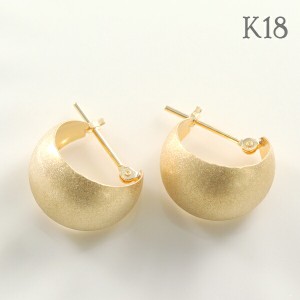 18金フープピアス　ゴールド　リングピアス　1.5x20mm ペア　18K 新品