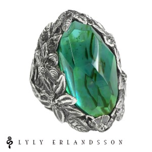 LYLY ERLANDSSON the WINTER Shell Plate emerald green 7号〜25号 リリーエルランドソン ウィンター シルバー925 海外 インポート 貝