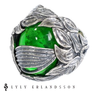 LYLY ERLANDSSON the VEIL Green グリーン リング 7号〜25号 リリーエルランドソン 指輪 ベール シルバー925 海外ブランド インポート