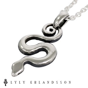 LYLY ERLANDSSON the SYMBOL ネックレス チェーン付 リリーエルランドソン シンボル 蛇 ペンダント シルバーネックレス シルバー925 メン