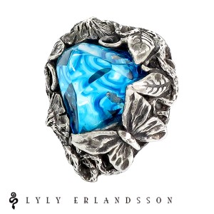 LYLY ERLANDSSON the WINTER Ice Blue アイスブルー ピアス 1P 片耳用 リリーエルランドソン ウィンター スタッドピアス シルバー925