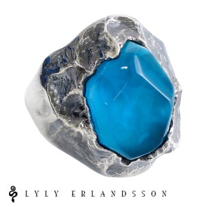 LYLY ERLANDSSON the FARRENHEIT female Blue ブルー リング 7号〜25号 リリーエルランドソン 指輪 ファーレンハイト シルバー925 海外