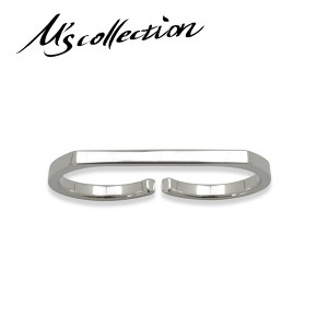 Ms collection エムズコレクション ファインダブルリング S フリーサイズ ダブルリング リング 指輪 ツーフィンガーリング シルバー925