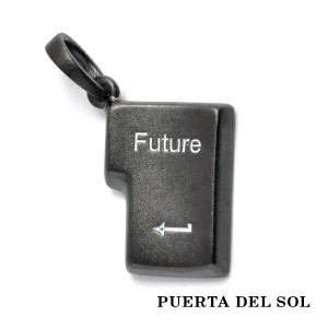 PUERTA DEL SOL For You Enter Future ペンダントトップ(チェーンなし) ブラック シルバー950 チタンコーティング ユニセックス シルバー