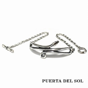 PUERTA DEL SOL 天を向くスネーク ブレスレット シルバー950 ユニセックス シルバーアクセサリー 銀 SV950 ブリタニアシルバー シルバー