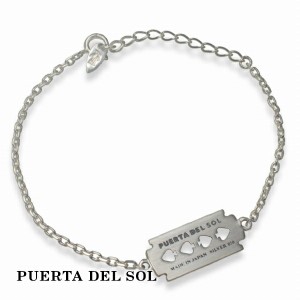 PUERTA DEL SOL Razor かみそり 剃刀 ブレスレット シルバー950 ユニセックス シルバーアクセサリー 銀 SV950 ブリタニアシルバー