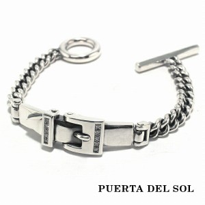 PUERTA DEL SOL ベルト バックル ブレスレット シルバー950 ユニセックス シルバーアクセサリー 銀 SV950 ブリタニアシルバー シルバーブ