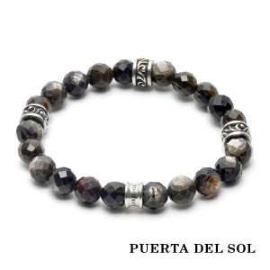 PUERTA DEL SOL ミラーボールカット シルバーパーツ ビーズ ブレスレット シルバー950 ユニセックス シルバーアクセサリー 銀 SV950