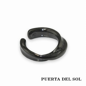 PUERTA DEL SOL メビウス イヤーカフ ブラック シルバー950 チタンコーティング ユニセックス シルバーアクセサリー 銀 SV950 ブリタニア