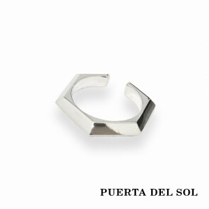 PUERTA DEL SOL シャープエッジ イヤーカフ シルバー950 ユニセックス シルバーアクセサリー 銀 SV950 ブリタニアシルバー 人気 ブランド