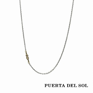 PUERTA DEL SOL Single Charm ヘラクレスノット チェーン ネックレス(チェーン付き) 65cm イエローゴールド シルバー925 K18 18金 ユニセ