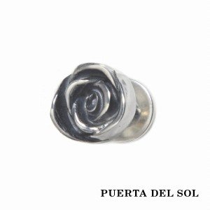 PUERTA DEL SOL バラ 薔薇 ピアス シルバー950 ユニセックス シルバーアクセサリー 銀 SV950 ブリタニアシルバー ピアス イヤリング 人気