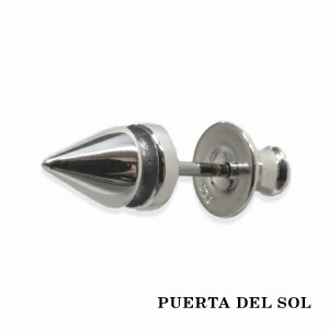 PUERTA DEL SOL スタッズモチーフ ピアス シルバー950 ユニセックス シルバーアクセサリー 銀 SV950 ブリタニアシルバー ピアス イヤリン