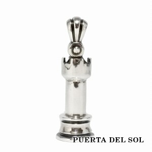 PUERTA DEL SOL チェスシリーズ ルーク ペンダント(チェーンなし) シルバー950 ユニセックス シルバーアクセサリー 銀 SV950 ブリタニア