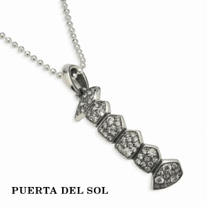 PUERTA DEL SOL 90年代 ヒップホップ アーティスト Grillz グリルズ ネックレス(チェーン付き) シルバー950 ユニセックス シルバーアクセ