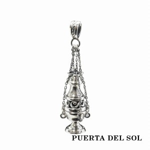 PUERTA DEL SOL Artisan 振り香炉 ペンダント(チェーンなし) シルバー950 ユニセックス シルバーアクセサリー 銀 SV950 ブリタニアシルバ