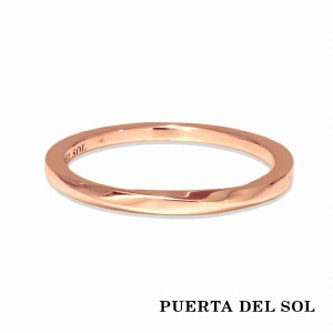PUERTA DEL SOL メビウス リング(5号〜21号) ピンクゴールド K10 10金 ユニセックス ゴールドアクセサリー 指輪 メンズリング レディース