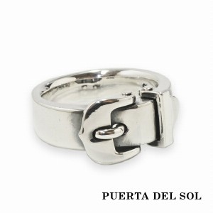 PUERTA DEL SOL ベルト バックル リング(7号〜23号) シルバー950 ユニセックス シルバーアクセサリー 銀 SV950 ブリタニアシルバー シル