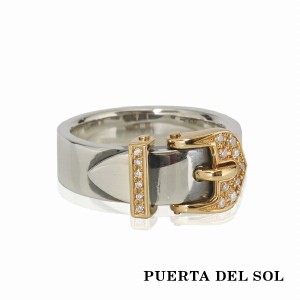 PUERTA DEL SOL ベルト バックル リング(7号〜23号) イエローゴールド シルバー950 K18 18金 ユニセックス シルバーアクセサリー 銀 SV95