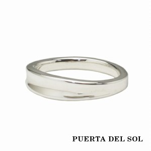 PUERTA DEL SOL Reverse Round Dome ドーム リング(7号〜23号) シルバー950 ユニセックス シルバーアクセサリー 銀 SV950 ブリタニアシル