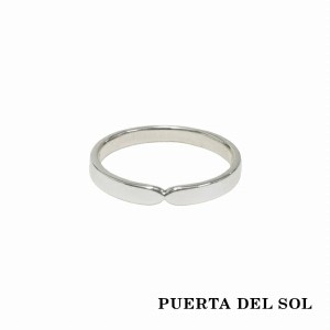 PUERTA DEL SOL Traditional シンメトリー 凹型 リング(5号〜23号) シルバー950 ユニセックス シルバーアクセサリー 銀 SV950 ブリタニア