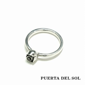 PUERTA DEL SOL 薔薇 バラ ローズ リング(7号〜23号) シルバー950 ユニセックス シルバーアクセサリー 銀 SV950 ブリタニアシルバー シル