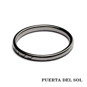 PUERTA DEL SOL 甲丸 ナロー リング(5号〜19号) ホワイトゴールド K18 18金 ユニセックス ゴールドアクセサリー 指輪 メンズリング レデ