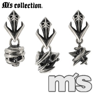 トライバルチャームシルバーピアス(1P)【M's collectionエムズコレクション】シルバー925 silver メンズ 男性用 ピアス 片耳 ブランド ユ