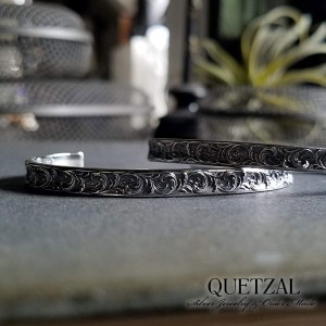 Quetzal ブラーゼンバングル2 ブランド バングル シルバーブレスレット ブレスレット シルバー925 メンズ ケツァール ケツアール