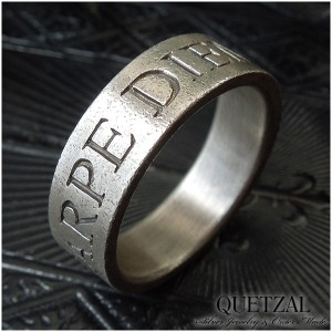 Quetzal カルペディエムリング シルバーリング 3号〜27号 ブランド リング シルバー925 メンズ ケツァール 指輪