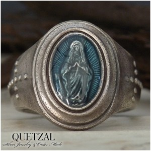 Quetzal マリアオーバルリング シルバーリング 7号〜30号 ブランド リング シルバー925 メンズ ケツァール 指輪